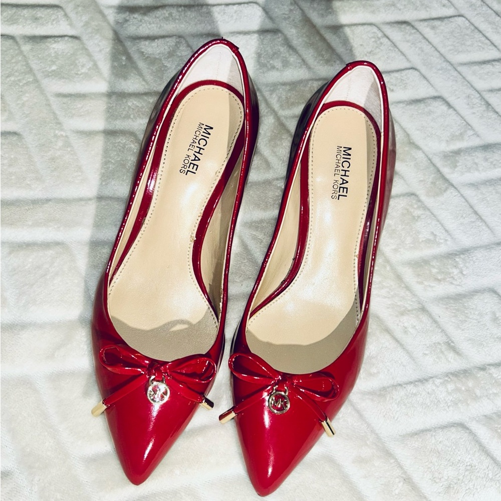 MICHAEL Michael Kors Red Patent Heels